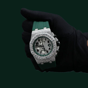 Mens Luxury Moissanite Diamond <b>Watch</b> Automatic Mechanical Iced Out Stainless Steel <b>Case</b> Trendy Hip Hop <b>Watch</b> - Product Image 4