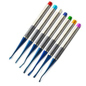 ชุดเครื่องมือยกฟัน PDL แบบ Luxating จำนวน 7 ชิ้น ผลิตจากไทเทเนียม สีตามสั่ง ผลิตในประเทศปากีสถาน ได้รับมาตรฐาน CE ISO โดย Grip Surgical - Product Image 2