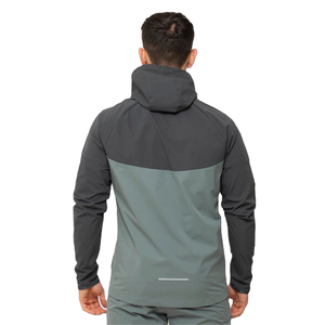 High Quality Men Casual Canvas Windbreaker <b>Jacket</b> with Zipper <b>Waterproof</b> Windproof Sun Protection <b>Thin</b> Patchwork Eco-Friendly - Product Image 2