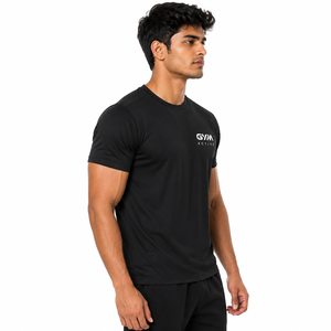 Camiseta Deportiva de Compresión para Hombre, Corte Ajustado, Tejido de Punto, Manga Corta, Secado Rápido, Transpirable, para Entrenamiento - Product Image 5