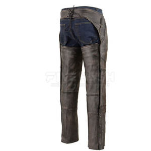 Chaps en cuir respirant pour usage extérieur, décontractés, lavés, très demandés pour hommes - Product Image 5