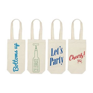 Personalised Logo Wholesale High Quality Custom Canvas Tote Two <strong>Wine</strong> Bottle Totes Cotton Canvas Customised <strong>Wine</strong> Gift <strong>Bag</strong> - Product Image 1