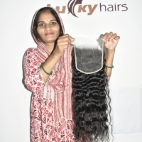 Extensions de cheveux naturels indiens bruts, closure HD 6*6, ondulés, tissage naturel, double trame machine, qualité Remy, toutes couleurs, Genius Wholesale