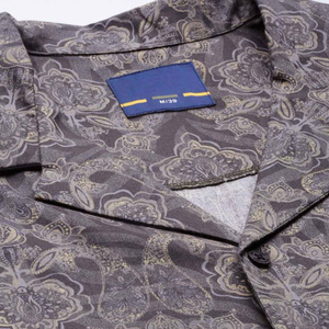 Pyjama en satin pour homme, col rabattu, fermeture à boutons, sans manches, décontracté, 2 pièces, vêtements de nuit pour adultes et garçons, respirant, thermique - Product Image 4