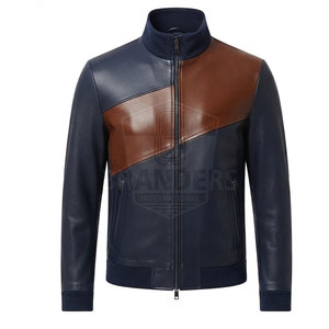 <b>Men</b> <b>Leather</b> Tracksuit Two Piece Set Zip Up Jacket <b>Trousers</b> Stylish Casual Sportswear Outfit For Outdoor Wear - Product Image 3