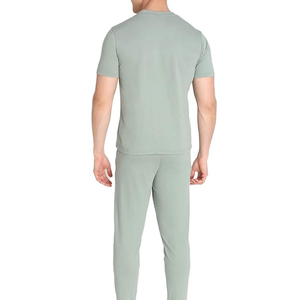 Ensembles décontractés pour hommes, fabriqués sur mesure par OEM, pour la course estivale, respirants, légers, de haute qualité, 100% coton, à motif uni - Product Image 2