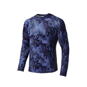 Camisa de Pesca de Manga Larga para Hombre, Estampado de Camuflaje, 100% Poliéster, UPF 50, Anti-UV, Secado Rápido, Estilo Pullover, Talla Adulto, Ecológica - Product Image 2