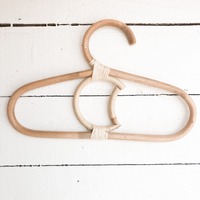 Cintres de bébé en rotin, solaire, de style personnalisé, pour enfants