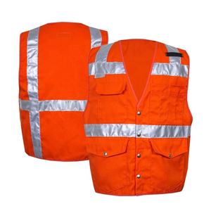 Chaleco de Seguridad de Tráfico Hi Vis para hombre, chaleco reflectante alto para ropa de trabajo, ropa de seguridad protectora - Product Image 1