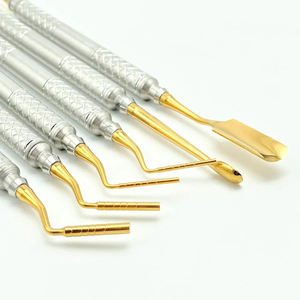 Juego de Instrumentos Dentales para Rellenos de Composite, 6 Piezas, Agarre Moleteado Plateado, Herramientas Quirúrgicas Manuales Clase I, Shuja Surgico - Product Image 4