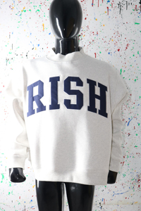 Sudadera RISH Extra Grande con Cuello Redondo, 100% Algodón, Felpa Francesa, Unisex, Informal, para Otoño, CLUSH SPORTS - Product Image 5