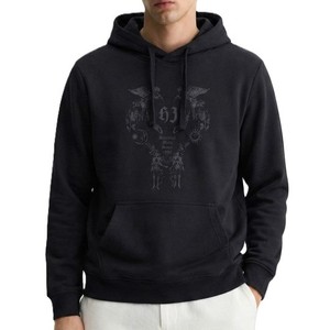 Nueva Sudadera con Capucha Negra Personalizada al por Mayor para Hombre, 100% Algodón, Felpa Francesa, con Estampado, Bolsillo Delantero, Corte Regular Informal, para Otoño - Product Image 1