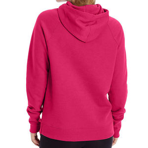 Sudadera con Capucha Rosa para Mujer, Tejida en Felpa, Transpirable, con Bolsillos, Estilo Casual de Invierno, Manga Larga, Color Sólido - Product Image 5