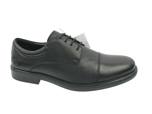 Zapatos Oxford de PU Negros para Hombre, con Punta Redonda, Cordones, Antideslizantes, Formales, con Suela de Goma Acolchada, para Oficina, Carrera, Todas las Temporadas - Product Image 1