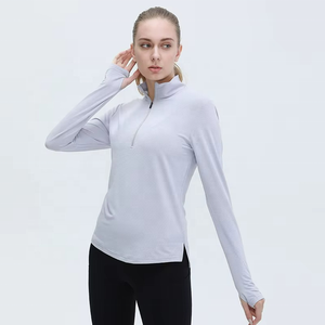 Camiseta Deportiva de Manga Larga para Mujer, de Secado Rápido, Ajustada, para Yoga, Running y Uso Casual, Venta al Por Mayor - Product Image 2