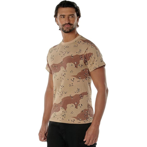 เสื้อยืดคอกลมแขนสั้นพิมพ์ลายพรางแบบไร้ตะเข็บสำหรับผู้ชาย ทรงปกติ ผ้าเจอร์ซีย์คอตตอน ระบายอากาศได้ดี สวมใส่สบาย - Product Image 6