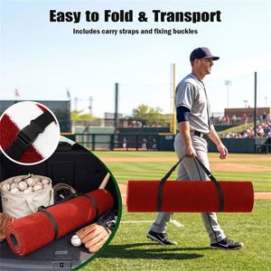 Tappetino da lancio per softball 3x1 metri con erba sintetica, attrezzatura per allenamento indoor e outdoor per la pratica del lancio, attrezzatura da softball - Product Image 6