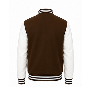 Manufacturer Custom Logo <b>Canvas</b> Leather Varsity <b>Jackets</b> for Men Winter Stand Collar Hood High Quality Reversible Eco-Friendly - Product Image 4