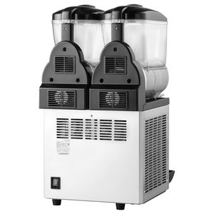Macchina Professionale per Bevande Congelate con Doppio Serbatoio da 15L in Acciaio Inox, Produce 120 Bicchieri di Slushy/Margarita/Smoothie - Product Image 4