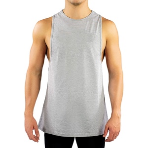 OEM Custom 100% Cotton Lightweight Training <b>Vest</b> for Men Knitted Plus Size Bodybuilding Muscle Fitness <b>Stringer</b> Men's Tank Tops - Product Image 1