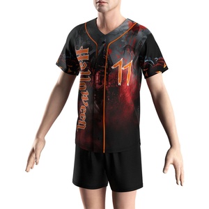 2026 New High Quality Breathable Custom Design Printed <b>Baseball</b> Jersey Adult Size Unisex 100% Polyester Customizable Logo & Colo - Product Image 1