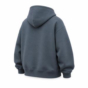 Sweat-shirt à capuche en molleton pour homme, manches classiques, 100 % coton, couleur unie, coupe ample, poche avant, décontracté, pour l'hiver, respirant, ODM - Product Image 6
