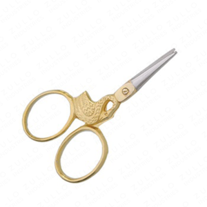 Ciseaux à ongles de qualité supérieure avec design de cigogne dorée, en acier inoxydable, lame pointue et affûtée, manche orné, outil professionnel de manucure et de soin de beauté - Product Image 3