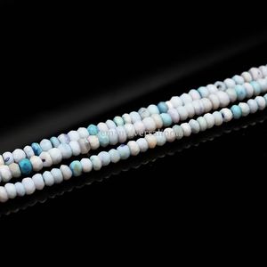 Perles d'opale bleue naturelle facettées en forme de rondelle 5mm 6mm, fil de perles de pierres précieuses opale, 13 pouces, perles d'opale bleue pour la fabrication de bijoux, vente en gros - Product Image 4