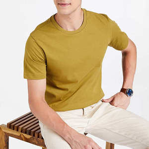T-shirt formel pour homme en coton 100% de haute qualité, col rond, manches courtes, imprimé avec des lettres personnalisées, t-shirts pour homme avec faible MOQ - Product Image 5
