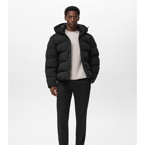 Blouson matelassé décontracté pour homme, nouveau style, manteau rembourré tendance, épais et chaud, coupe-vent, personnalisable avec logo, OEM - Product Image 5