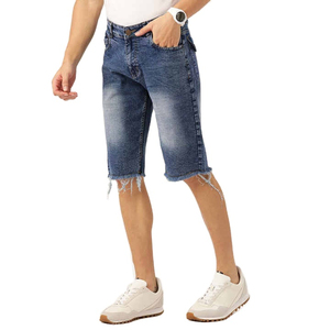 Nouveau style – Short en jean délavé uni pour homme, coupe classique, prix abordable, fabriqué au Pakistan - Product Image 5