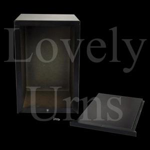 Wholesale MDF cremation <b>urn</b> with slider photo window medium or <b>large</b> adult keepsake memorial ashes container - Product Image 4