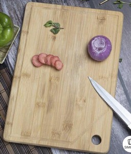 Planche à découper rectangulaire en bambou massif, grande taille, jetable, compatible lave-vaisselle, pour la vente en gros - Product Image 6