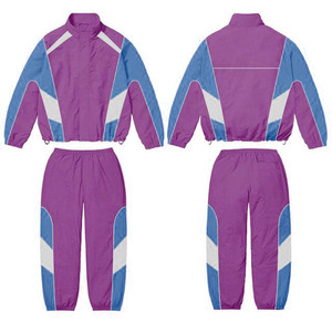 Ensemble de survêtement sportif réfléchissant pour homme en polyester personnalisé, 3 pièces, veste coupe-vent décontractée d'été, short et t-shirt - Product Image 6