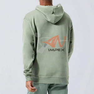 เสื้อฮู้ดดี้ผู้ชายผ้าฝ้ายคุณภาพสูง 100% แบบสั่งทำพิเศษ พร้อมลายพิมพ์นูน ดีไซน์ระบายอากาศได้ดีและเป็นมิตรต่อผิว - Product Image 2