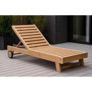 PATIO OUTDOOR LOUNGE AND <b>SUNBED</b> LOUNGER TEAK WOOD MADE IN INDONESIA - Product Image 1