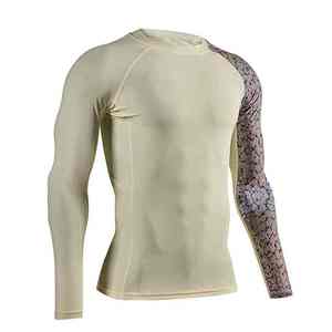 Camiseta Deportiva Ligera para Hombre con Mangas de Diferentes Colores y Precio al por Mayor, Fabricada con Material de Secado Rápido - Product Image 4