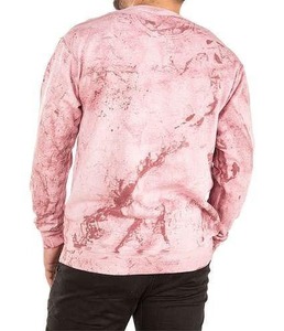 Sweat-shirt rose à col rond pour homme, coupe classique, tricoté, 100 % polyester, décontracté, streetwear, écologique, anti-plis, séchage rapide - Product Image 4