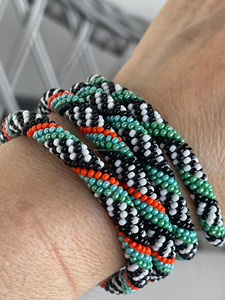 Colorful Beaded Spiral Charm Bracelets Set Elastic Seed Beads Stackable Stretch Luxury Unisex Gift Jewelry Custom Wholesale - Product Image 4