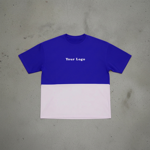 เสื้อยืดแขนสั้นผู้ชาย คอโอ ทรงปกติ ผ้าฝ้ายลำลอง แต่งขอบตัดสี ด้านหน้ามีโลโก้ - Product Image 6