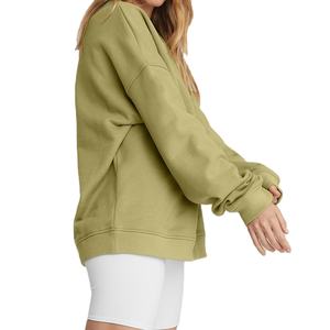 Sudadera de felpa francesa de peso pesado de lujo para mujer Otoño Invierno liso cuello redondo pulóver Sudadera con capucha logotipo frontal Tie Dye Hoodie - Product Image 3