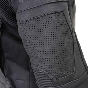 SAMROZ SPORTS Men's Matte Black Premium Leather Protective <b>Motorcycle</b> Racing Style Biker <b>Jacket</b> w/CE Armor - Product Image 4