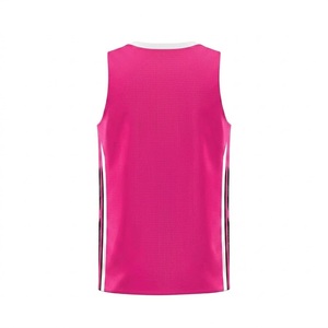 Camiseta de baloncesto personalizada con cuello en V, sin mangas, transpirable, de malla, unisex, para adultos, que absorbe la humedad, de secado rápido, ropa deportiva, corte regular. - Product Image 3