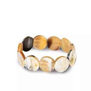 Pulsera Ecológica Hecha a Mano con Cuerno de Búfalo Natural, Tamaño y Precio Personalizables, 6 cm, en Oferta - Product Image 1