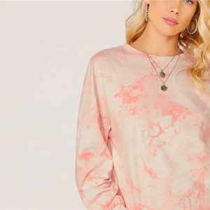 Sudadera de mujer personalizada de alta calidad, informal, de algodón, con cuello redondo, diseño transpirable de talla grande con logotipo personalizado - Product Image 4