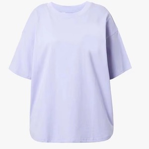 T-shirts décontractés en coton respirant pour femmes grandes tailles, personnalisables, vente en gros, fabrication OEM, chemises à manches courtes pour femmes - Product Image 2