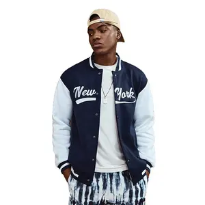 Nieuw Binnen Europese Stijl Varsity-Jack Geplaatst New York Voor Varsity-Jack Met Bedrukte Borduurkleding Unisex Op School