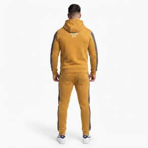 Ensemble de survêtement respirant pour homme Hawk Eye Sports, en molleton fin 300g, avec sweat à capuche et pantalon boutonné intégral, idéal pour l'hiver - Product Image 2