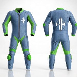 ชุดหนังมอเตอร์ไซค์ผู้ชาย ดีไซน์คุณภาพพรีเมียม สไตล์ล่าสุด ชุดแข่งหนังแท้สำหรับฤดูหนาว รับสั่งตัดตามแบบ - Product Image 1