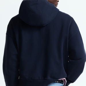 Sudadera con capucha de punto lavado de alta calidad para hombre, nueva colección de otoño, manga larga, ecológica, a la moda, informal, deportiva, de ajuste holgado. - Product Image 5